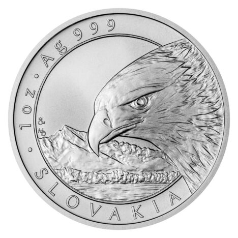 Stříbrná uncová investiční mince Orel 2021 stand 31,1 g (1 Oz)